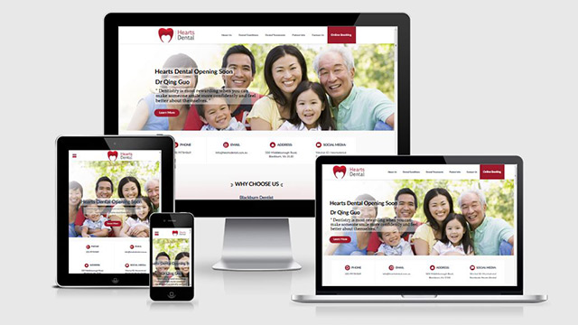 Hearts Dental Website 2080 Solutions